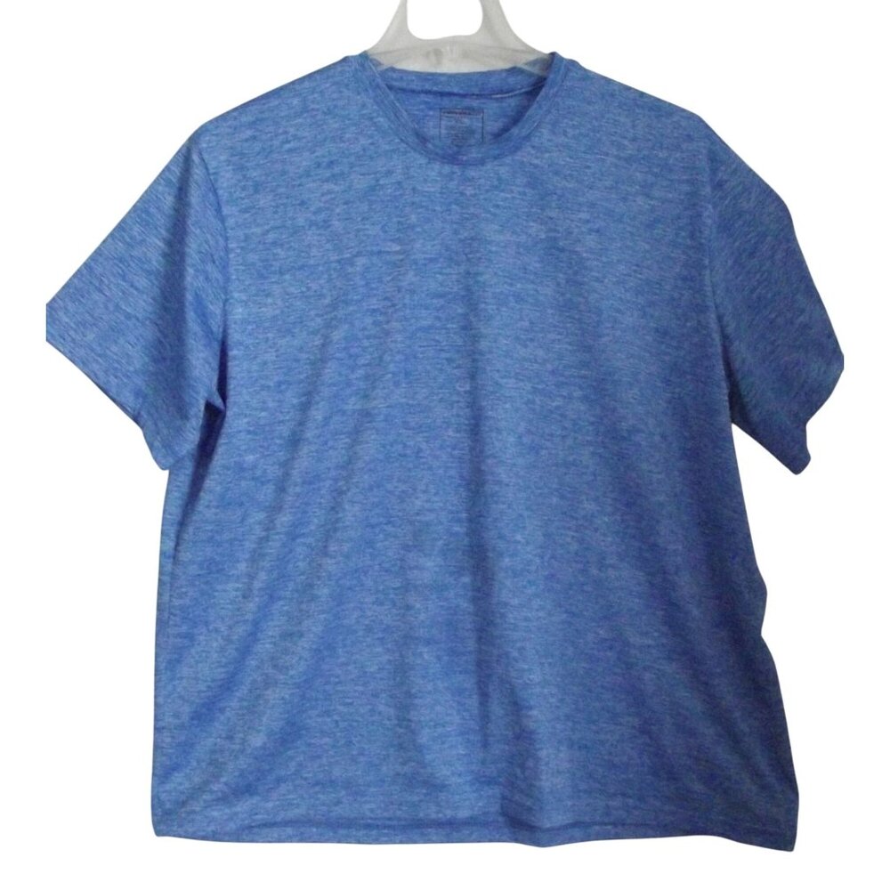 Conversion Performance Shirt Mens XXL blue heather 2x 2xl short sleeve polyester